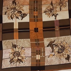 Square silk scarf